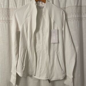 Athleta Women's Salutation White Zip-Up Jacket